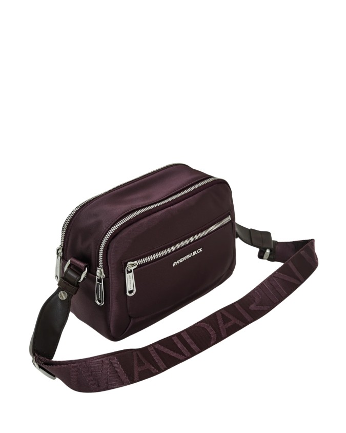  Mandarina Duck - Borsa Reporter con Doppio Comparto in Nylon
