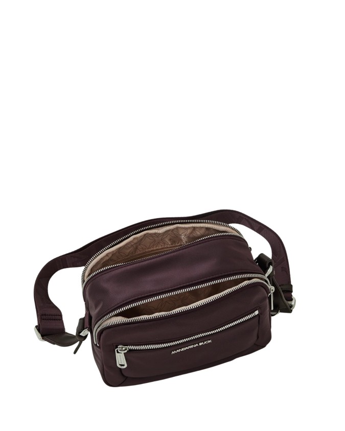  Mandarina Duck - Borsa Reporter con Doppio Comparto in Nylon
