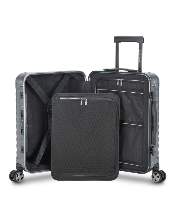  Roncato - Trolley Cabina 55 cm in Alluminio 4 Ruote Uno Al