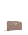  Ynot - Portafoglio donna zip around in tessuto logato ed