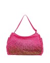  Ynot - Borsa hobo a spalla da mare in nylon con frange