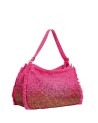 Ynot - Borsa hobo a spalla da mare in nylon con frange