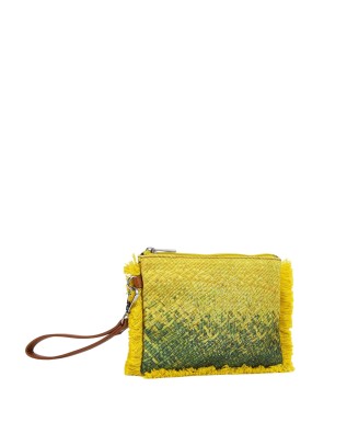  Ynot - Clutch donna in nylon con manico removibile e frange 2