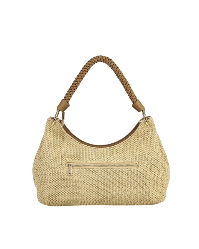  Ynot - Borsa Hobo Donna con Manico Intrecciato Tg. 