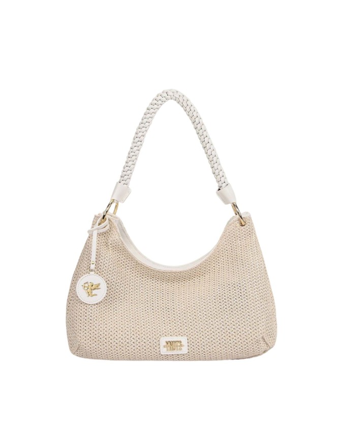  Ynot - Borsa Hobo Donna con Manico Intrecciato Tg. 