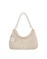  Ynot - Borsa Hobo Donna con Manico Intrecciato Tg. 