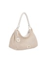 Ynot - Borsa Hobo Donna con Manico Intrecciato Tg. 