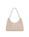  Ynot - Borsa Hobo Donna con Manico Intrecciato Tg. 