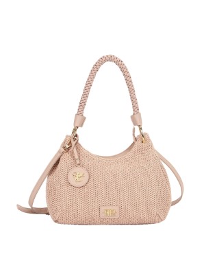  Ynot - Borsa Hobo Donna con Manico Intrecciato Tg.  2