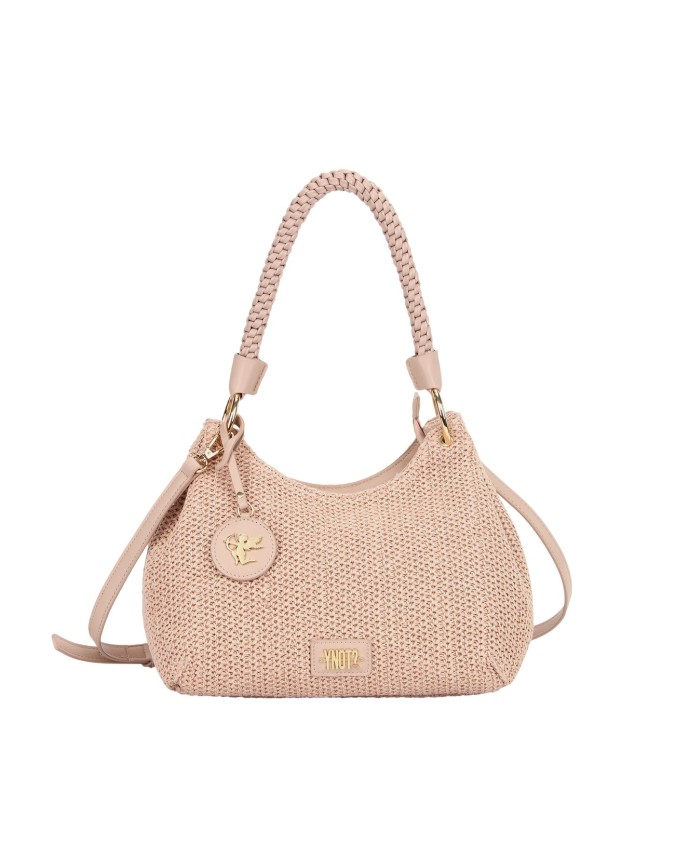  Ynot - Borsa Hobo Donna con Manico Intrecciato Tg. 
