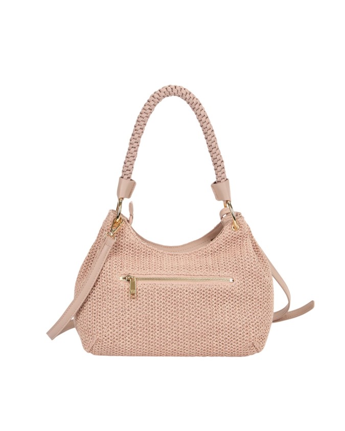  Ynot - Borsa Hobo Donna con Manico Intrecciato Tg. 