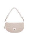  Ynot - Borsa hobo con manico intrecciato Tg. 