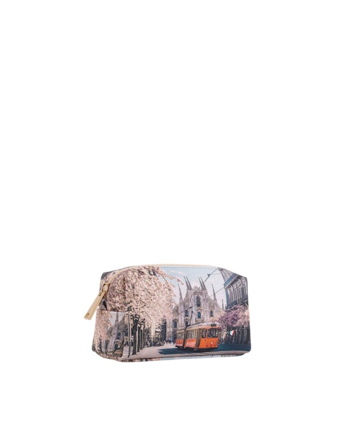  Ynot - Beauty Case Tg. XS donna in ecopelle stampa città Yesbag