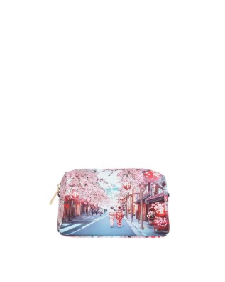  Ynot - Beauty Case Tg. S donna in ecopelle stampa città Yesbag