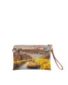  Ynot - Clutch Tg. S con tracolla in ecopelle stampa città