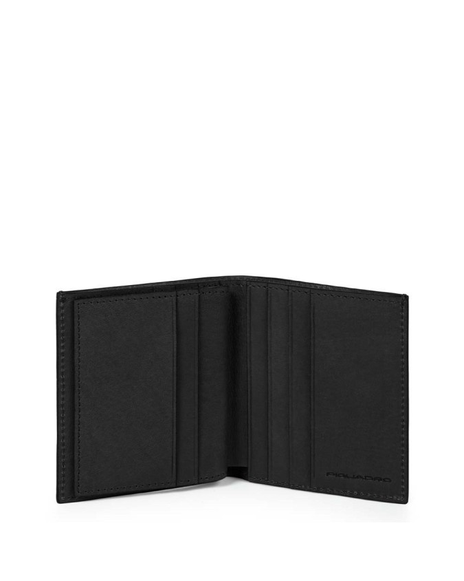 Piquadro - Porta carte di credito in pelle Black Square