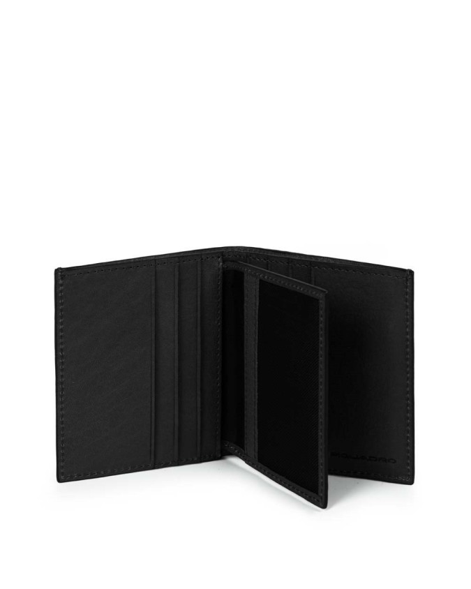 Piquadro - Porta carte di credito in pelle Black Square