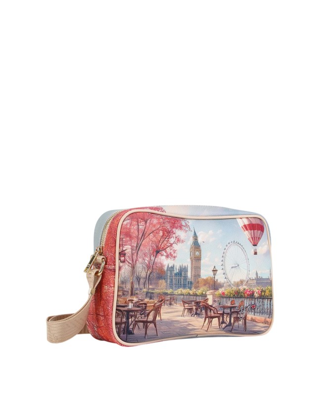 Ynot - Camera Bag Tg. M in ecopelle stampa città Yesbag