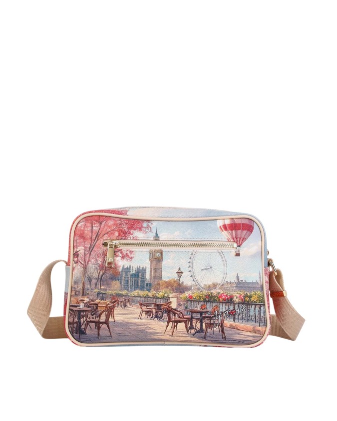  Ynot - Camera Bag Tg. M in ecopelle stampa città Yesbag