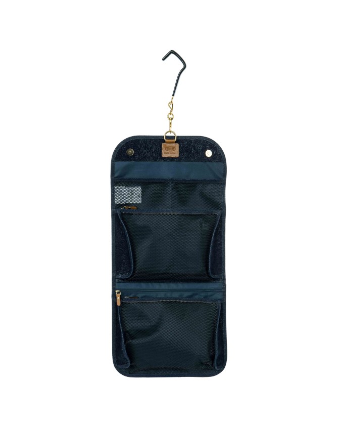  Bric's - Necessaire Tri Fold Grande in Tessuto Scamosciato Life