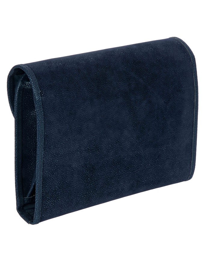  Bric's - Necessaire Tri Fold Grande in Tessuto Scamosciato Life