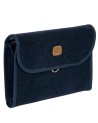  Bric's - Necessaire Tri Fold Grande in Tessuto Scamosciato Life