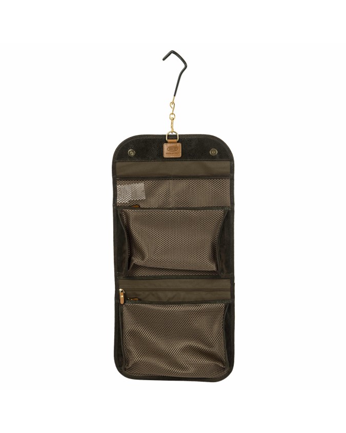  Bric's - Necessaire Tri Fold Grande in Tessuto Scamosciato Life