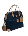  Bric's - Beauty Case con Doppio Manico in Tessuto Scamosciato