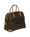  Bric's - Beauty Case con Doppio Manico in Tessuto Scamosciato
