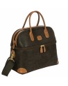 Bric's - Beauty Case con Doppio Manico in Tessuto Scamosciato