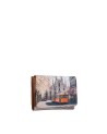  Ynot - Portafoglio Donna Tg. XS con Patta in Ecopelle Stampa