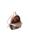  Ynot - Zaino Donna Tg. M con tasca esterna in Ecopelle Stampa