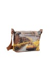  Ynot - Borsa Hobo Tg. S in ecopelle stampa città Yesbag