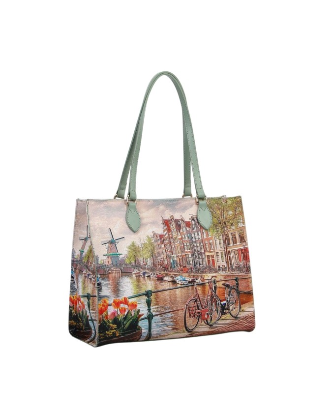  Ynot - Borsa a spalla shopping square Tg. 
