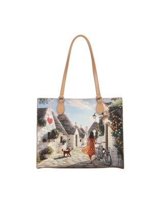  Ynot - Borsa a spalla shopping square Tg. 