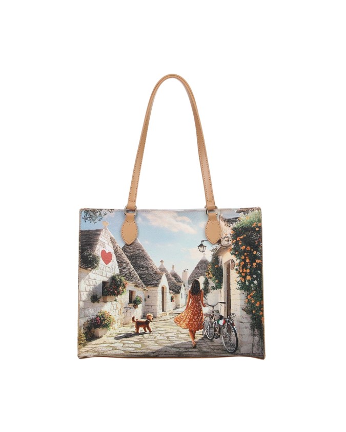  Ynot - Borsa a spalla shopping square Tg. 