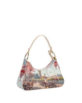 Ynot - M-Size City-Print Faux Leather Tote Bag by Yesbag 2