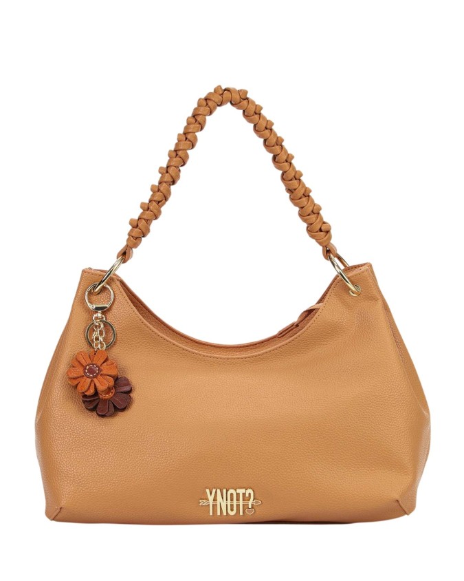  Ynot - Borsa a spalla Tg. L in ecopelle con manico singolo