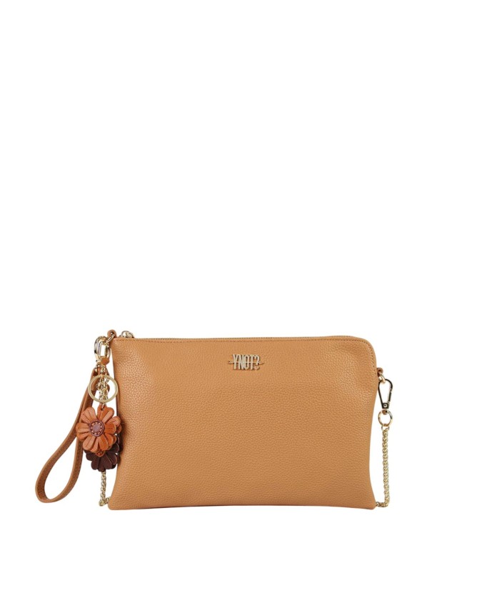  Ynot - Clutch in ecopelle con tracolla in metallo Tg. 