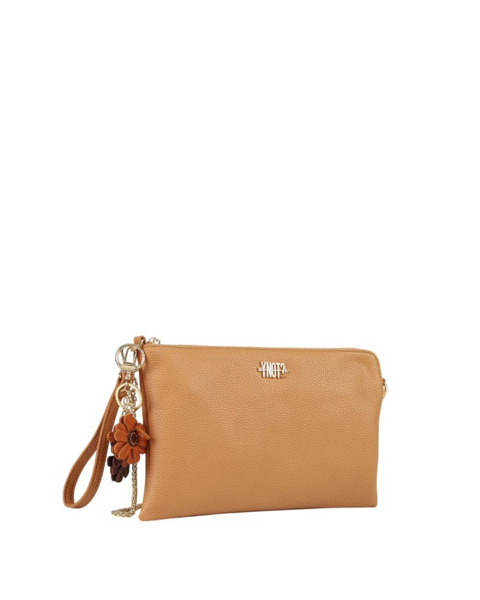  Ynot - Clutch in ecopelle con tracolla in metallo Tg. 