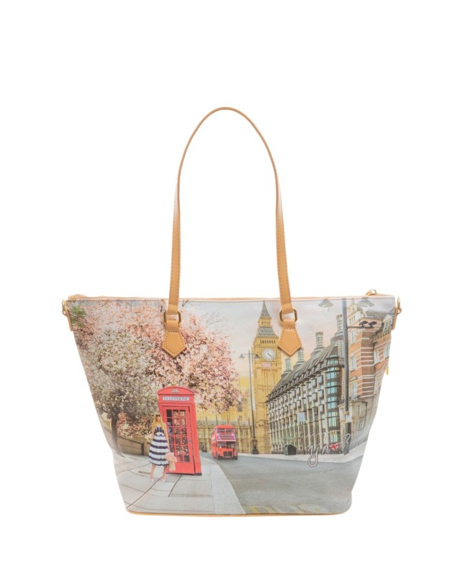  Ynot - Borsa shopping Tg M con due manici in ecopelle Yesbag
