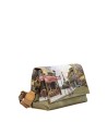  Ynot - Borsa a tracolla con patta in ecopelle stampata Yesbag