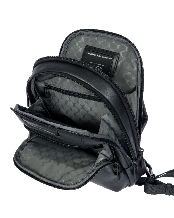 Porsche Design - Borsa a Tracolla Uomo Sling in Pelle Roadster