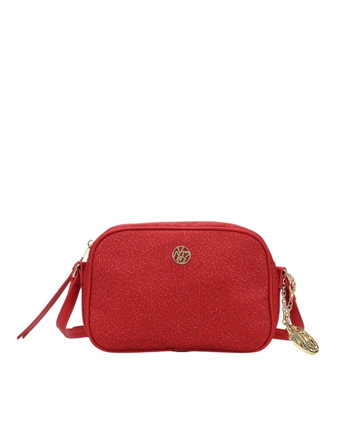  Ynot - Borsa a tracolla in tessuto logato ed ecopelle Cloud
