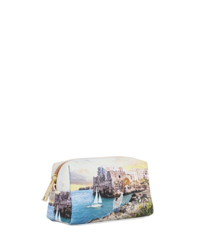  Ynot - Beauty case donna Tg. XS in ecopelle stampa città Yesbag