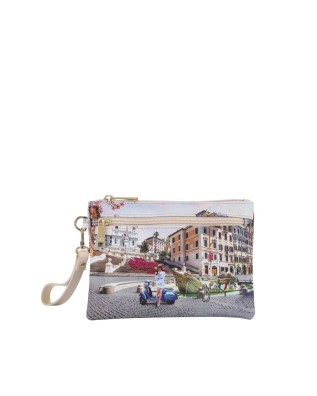 Ynot – Clutch with removable handle and front pocket, Size S