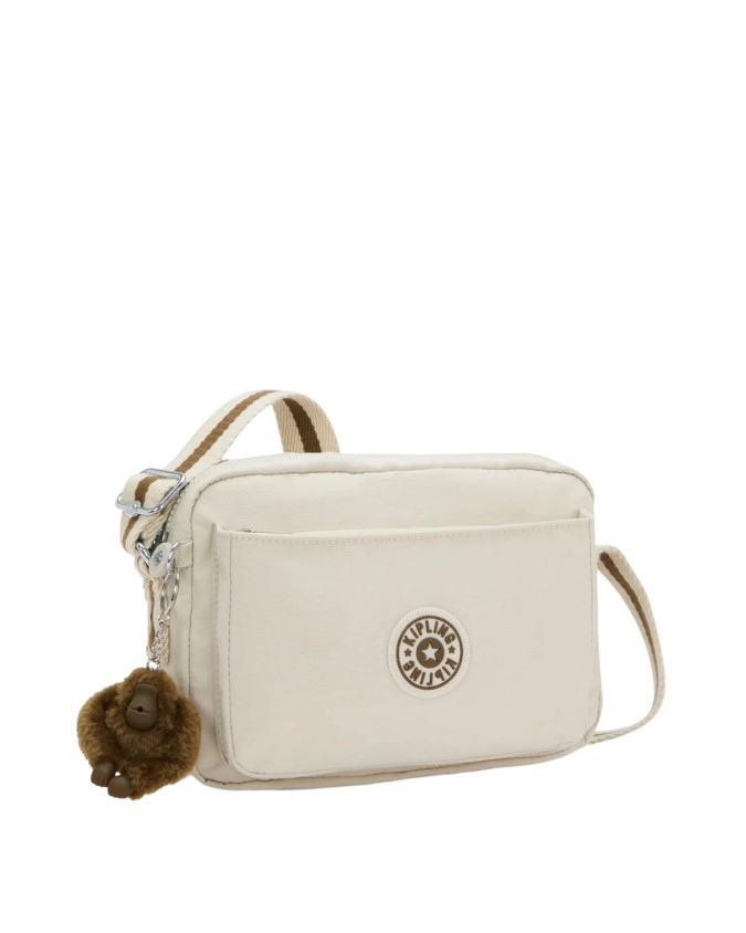  Kipling - Borsa a tracolla a doppio scomparto in nylon Abanu M