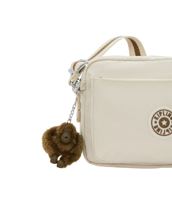 Kipling - Borsa a tracolla a doppio scomparto in nylon Abanu M