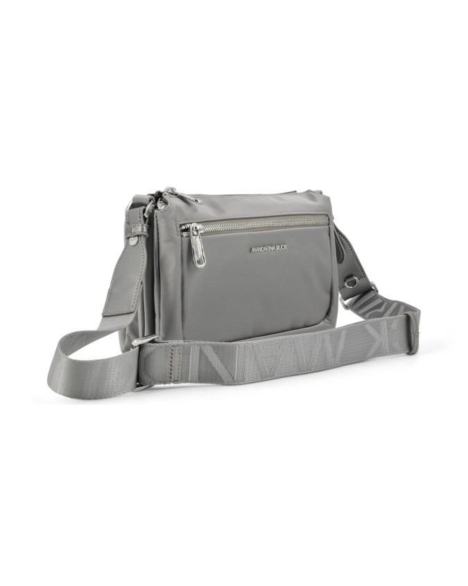  Mandarina Duck - Borsa a Tracolla con Tre Scomparti in Nylon