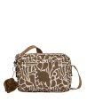  Kipling – Borsa a tracolla in nylon con portachiavi a